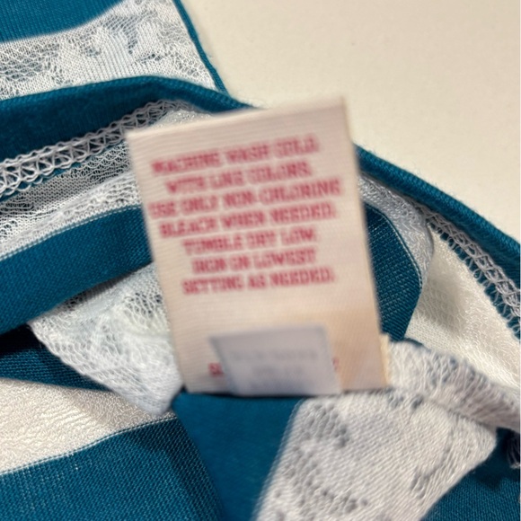 Girl’s Arizona Jean Company striped short sleeve top Size Medium NWOT - Picture 4 of 10